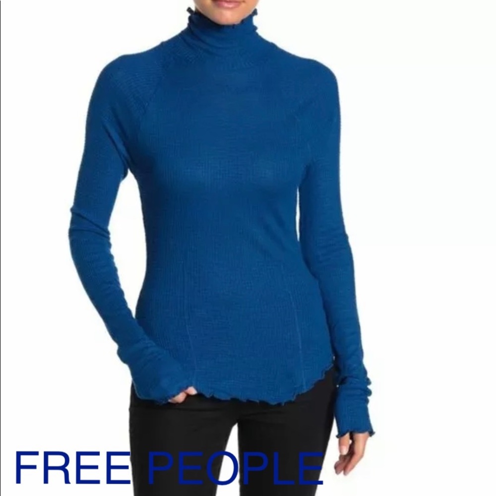 Free People Womens Skyline Thermal Top Shirt